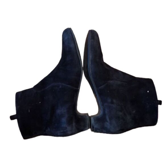 Eileen Fisher Black Suede Booties Size 7 1/2 - Picture 3 of 5